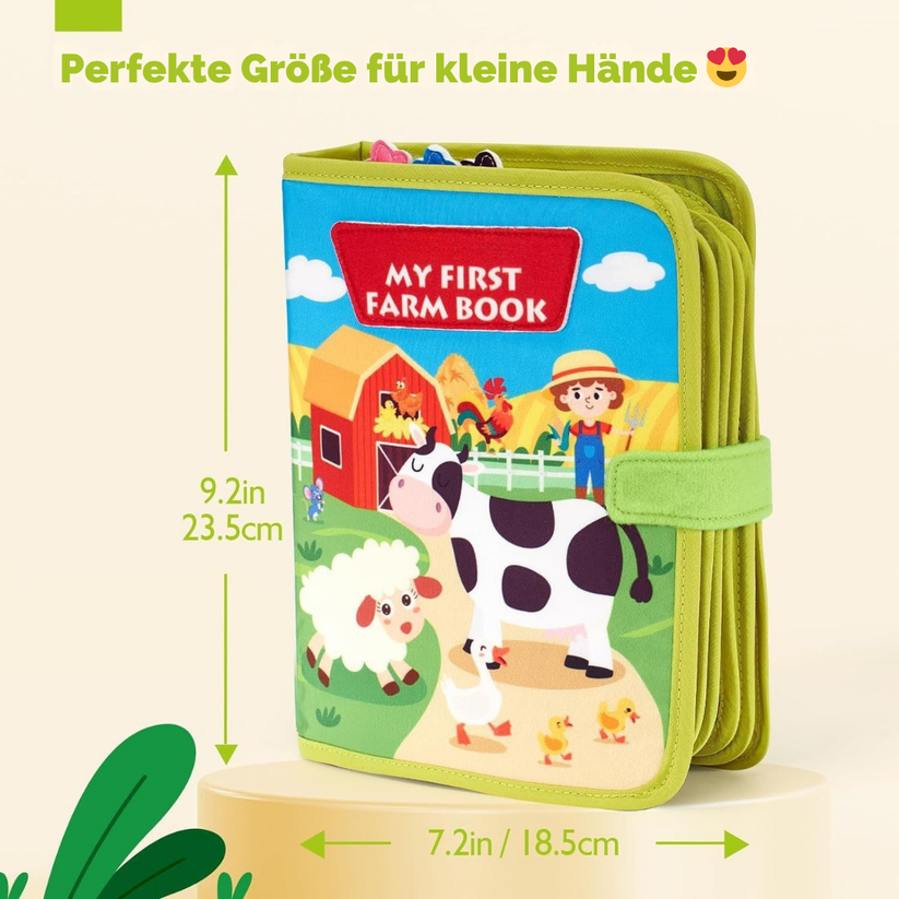 Książeczka Sensoryczna Montessori: Farma 3D